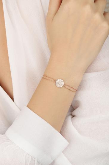 5 Sıra Taş Dizili Gümüş Bileklik