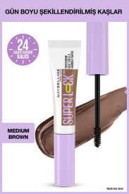 Maybelline Super Lock Brow Glue Kaş Sabitleyici Maskara - Medium Brown