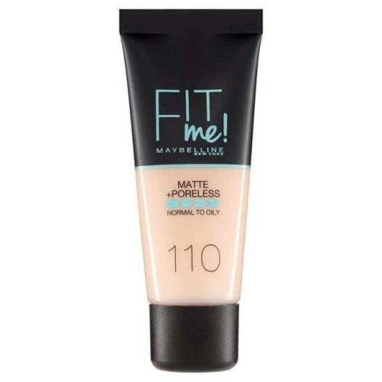 Maybelline New York Fit Me Matte+Poreless Fondöten - 110 Porcelain