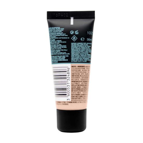 Maybelline New York Fit Me Matte+Poreless Fondöten - 102 Fair Ivory