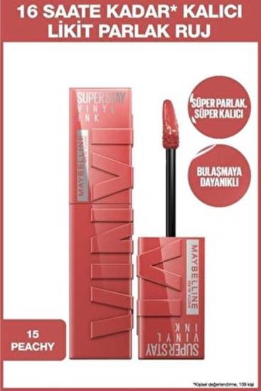Maybelline Super Stay Vinyl Ink 15 Peachy