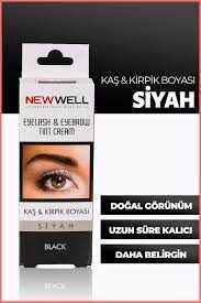 New Well Kaş & Kiprik Boyası Siyah