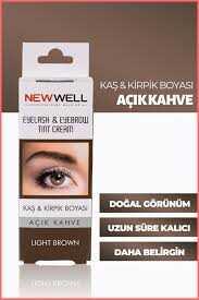 New Well Kaş & Kiprik Boyası Açık kahve