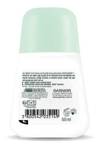 Garnier Mineral Saf&Temiz 48 Saat Roll-On 50 ml