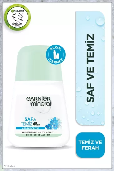 Garnier Mineral Saf&Temiz 48 Saat Roll-On 50 ml