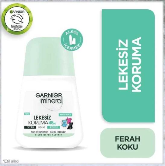 Garnier Mineral Lekesiz Koruma 48 Saat Ferah Koku Anti Perspirant Roll on 50ml
