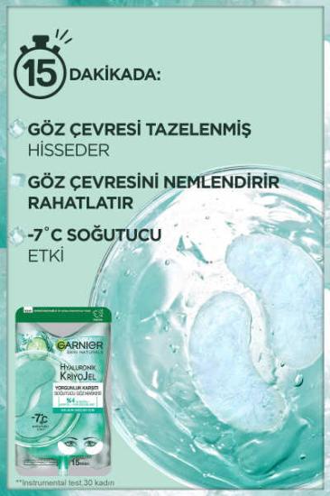 Garnier Hyaluronik Kriyojel Yorgunluk Karşıtı Soğutucu Göz Maskesi