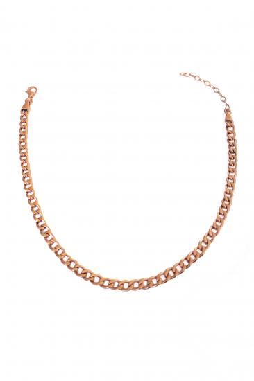 Taşsız Gümüş Gurmet Zincir Model Choker Kolye