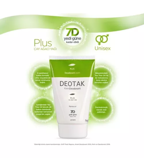 Deotak Plus Krem Deodorant 35 ml