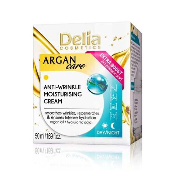 Delia Cosmetics Argan Care Anti-Wrinkle Face Cream Hyaluron Acid