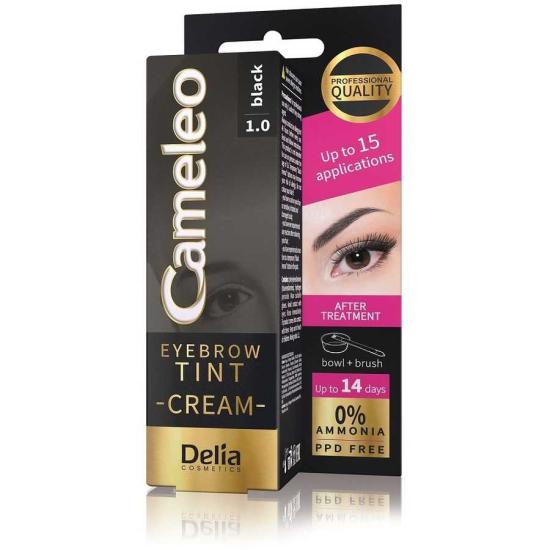 Delia Cosmetics Cameleo Eyebrow Tint Cream 1.0 Black