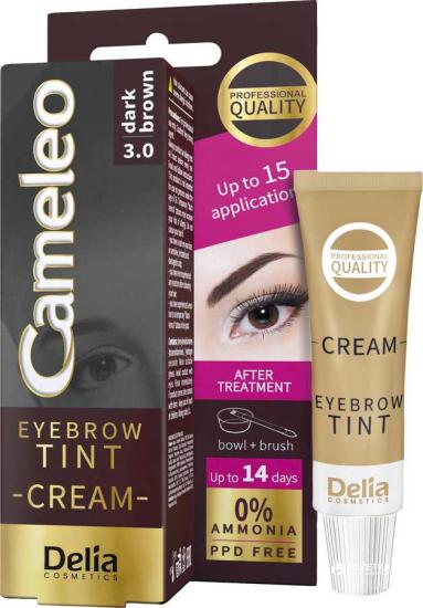 Delia Cosmetics Cameleo Eyebrow Tint Cream 3.0 Dark Brown