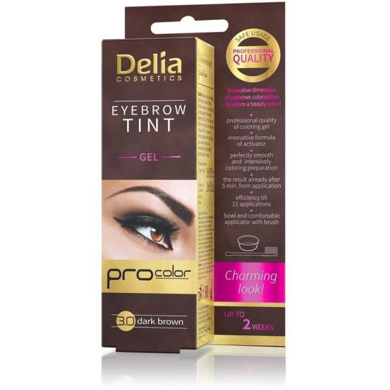 Delia Cosmetics Eyebrow Tint Gel 3.0 Dark Brown