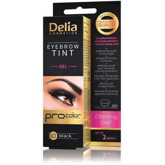 Delia Cosmetics Eyebrow Tint Gel 1.0 Black
