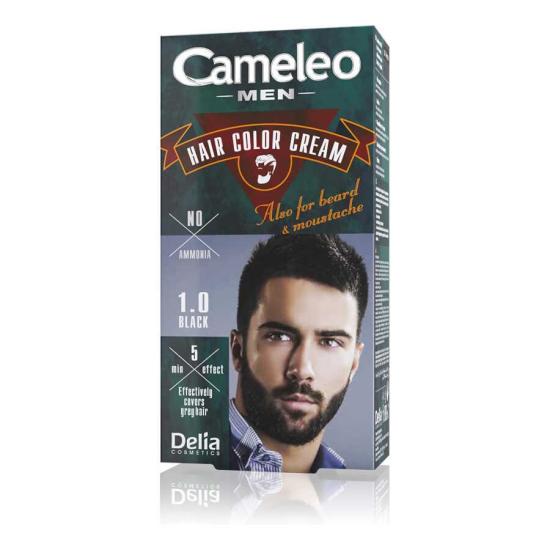 Cameleo Hair Color For Men Erkek Saç Boyası 1.0 Black