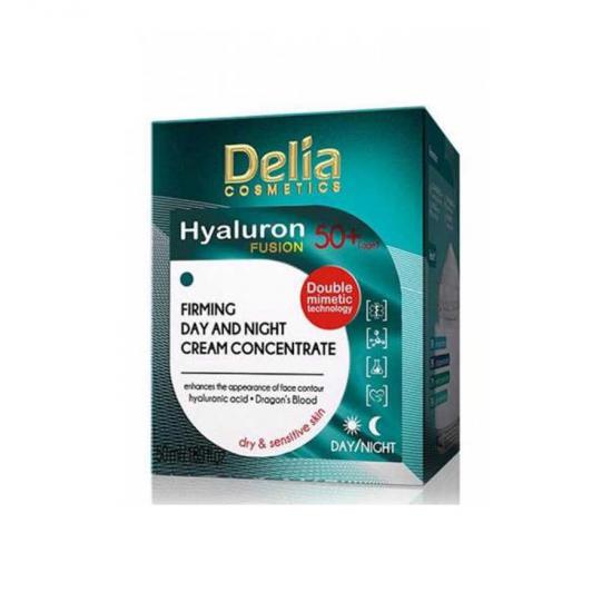 Delia Cosmetics Hyaluron Anti-Wrinkle Day-Night Cream 50+