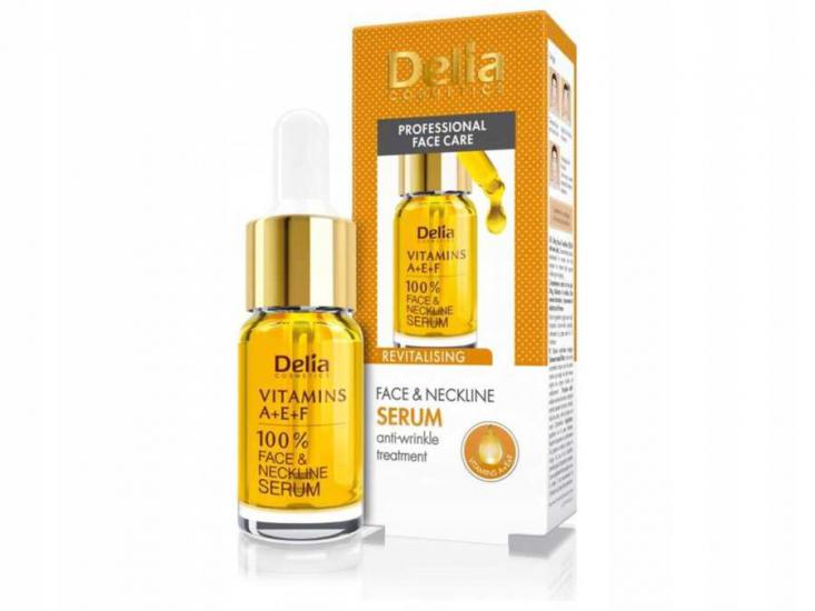 Delia Cosmetics Vitamins A+ E+ F Face & Neckline Serum 10 ml
