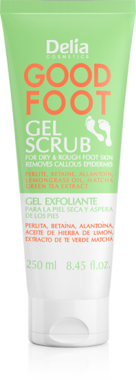 Delia Cosmetics Gel Scrub- Kuru ve Sert Ayaklar için Ayak Jeli 250 ml