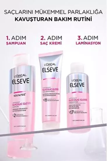 Elseve Glycolic Gloss Saç Kremi 150 ml