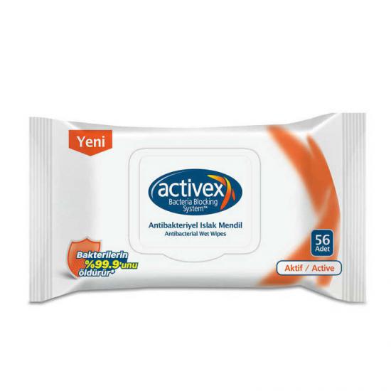 Activex Antibakteriyel Islak Mendil Aktif 56 Adet