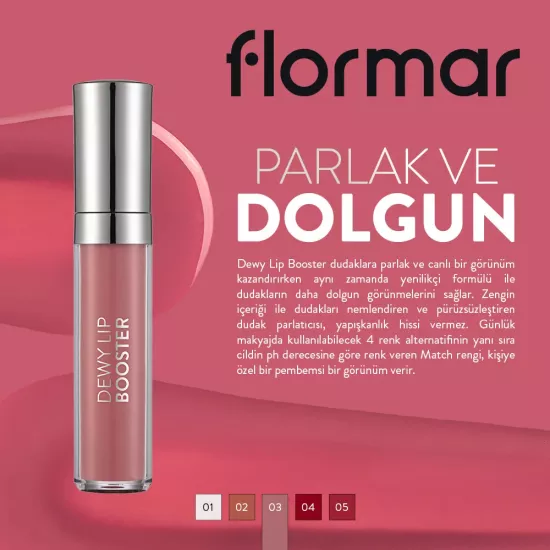 Flormar Dewy Lip Glaze Likit Ruj-  03 Golden Terracotta