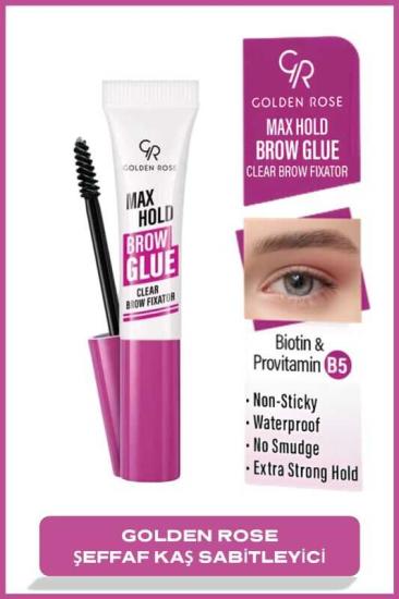 Golden Rose Max Hold Brow Glue - Şeffaf Kaş Sabitleyici 7 ml
