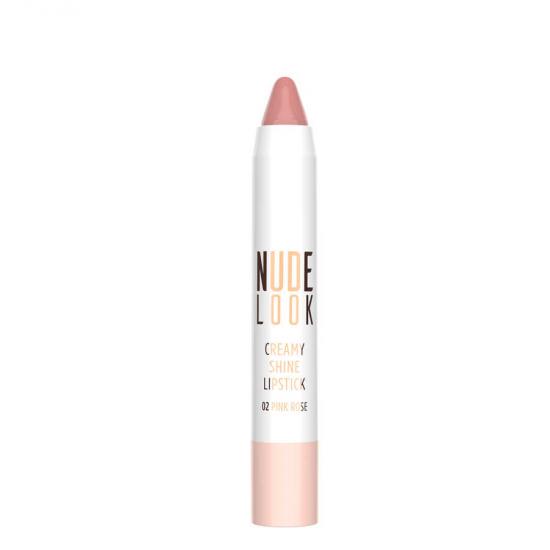 Golden Rose Nude Look Creamy Shine Lipstick Ruj 02