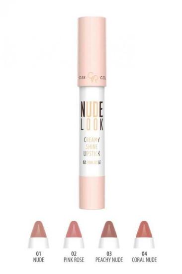 Golden Rose Nude Look Creamy Shine Lipstick 04