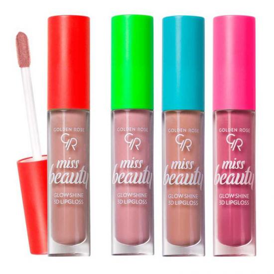 Golden Rose Miss Beauty Shine 3D Lip Gloss  01 Nude Chic