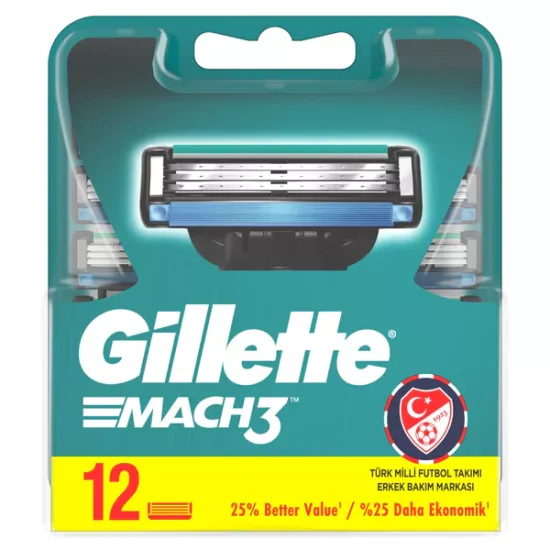 Gillette Mach 3 yYedek Tıraş Bıçağı 12 Adet