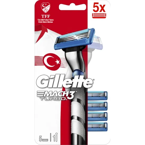 GILLETTE MACH 3 MAKINA TURBO 5 UP 3D MOTION