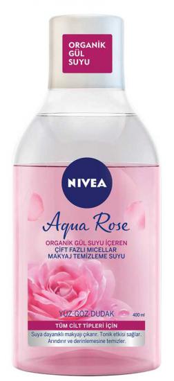Nivea Aqua Rose Çift Fazlı Makyaj Temizleme Suyu 400 ml