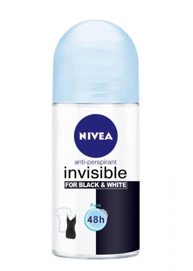 Nivea Black & White Roll On Pure 50 ml