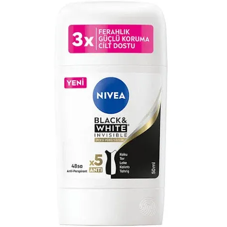 Nivea Black White Invisible Women Deostick 50 ml