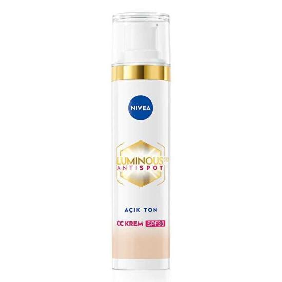 Nivea Luminous630 Koyu Leke Karşıtı CC Yüz Kremi SPF30 Açık Ton 01