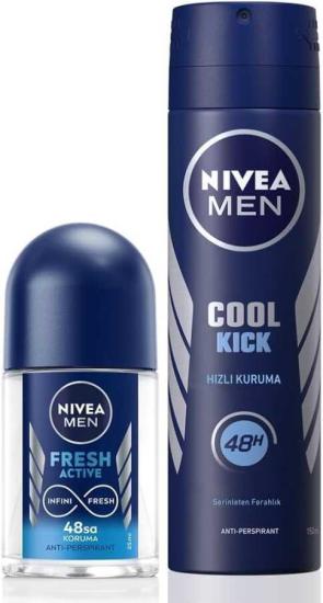Nivea Cool Kick Deodorant 150 ml +25 ml Roll On Set