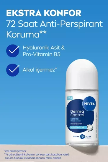 Nivea Women Roll on Deodorant Derma Control Defend 50 ml