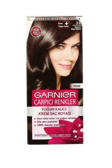 Garnier Çarpıcı Renkler Saç Boyası 3.0 Çarpıcı Koyu Kahve
