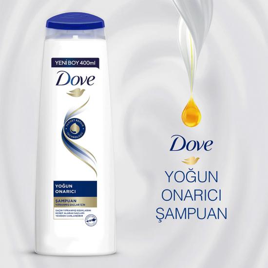 Dove Yoğun Onarıcı Şampuan 400 ml + Saç Kremi 200 ml