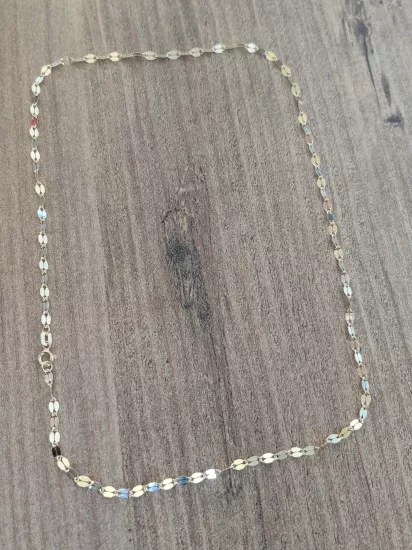 Forse Parlak - Crushed Forzentina - 14 Ayar Gerçek Altın Zincir Kolye - Kalınlık 2.70 mm (585 Damgalı)