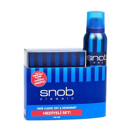 Snob Classic Erkek Parfüm 100ml Edt +150 ml Deodorant Set