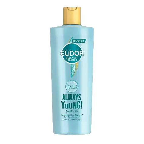 Elidor Collagen Blends Onarıcı Yıpranma Karşıtıı Always Young Sülfatsız Şampuan 350 ml