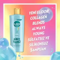 Elidor Collagen Blends Onarıcı Yıpranma Karşıtıı Always Young Sülfatsız Şampuan 350 ml