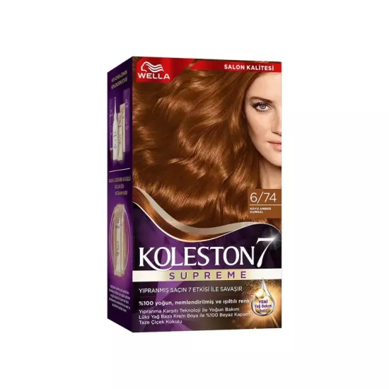 Koleston Supreme Saç Boyası 6/74 Koyu Amber Kumral