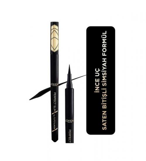 Loreal Paris Perfect Slim Superliner 24 H Waterproof Intense Black Suya Dayanıklı Eyeliner 01