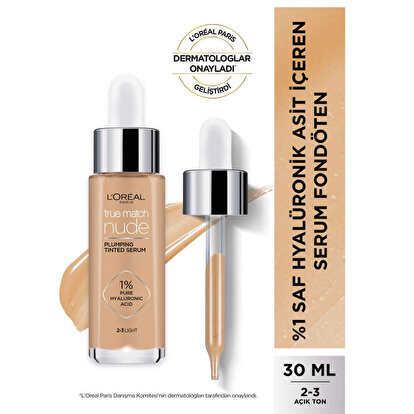 L’Oréal Paris True Match Nude Fondöten Serum 2-3 Light