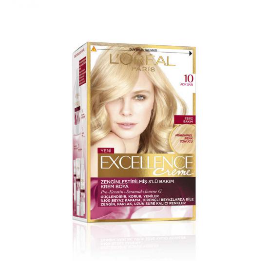 Loreal Paris Excellence Creme10 Açık Sarı