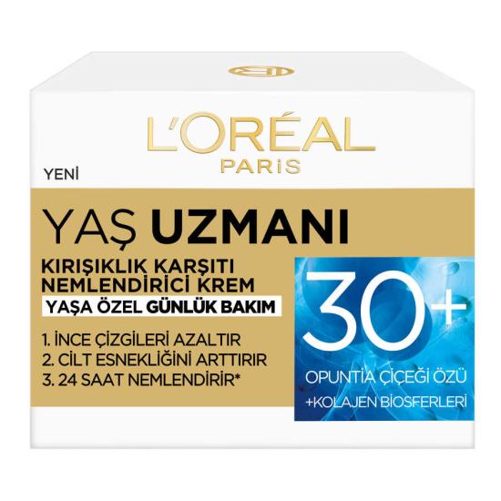 L’Oréal Paris Yaş Uzmanı 30+ Kırışıklık Karşıtı Nemlendirici Krem 50 ml