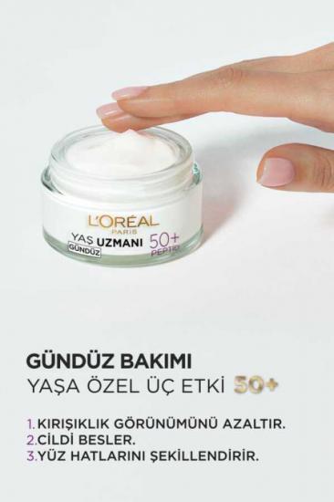 Loreal Paris Kırışıklık Karşıtı Yaş Uzmanı 50+ Gündüz Bakım Kremi 50 ml