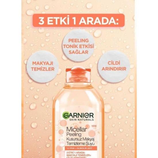 Garnier Micellar Peeling Kusursuz Makyaj Temizleme Suyu 400 ml